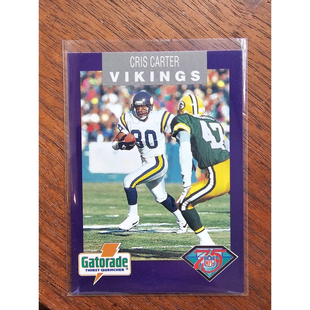 Cris Carter - 1994 Gatorade KFAN K102 #5 - Crime Prevention - Minnesota Vikings